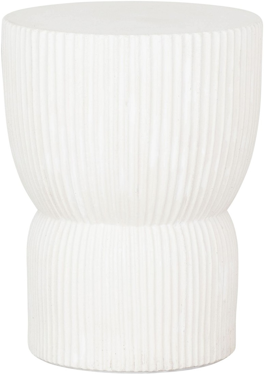 Hocker Fluted aus Faserzement, Ø 30 cm Hocker Fluted aus Faserzement, Ø 30 cm