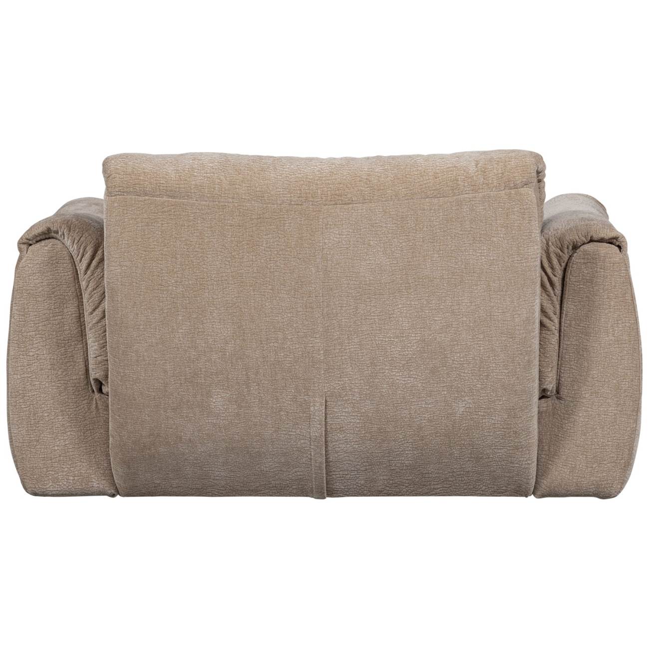 Big-Sessel Baggy aus 3D-Chenille-Stoff, Sand