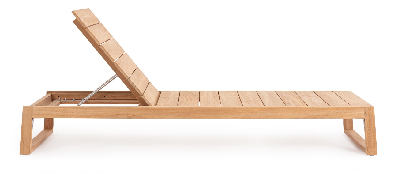 Gartenliege Jeremy aus Teakholz, Natur