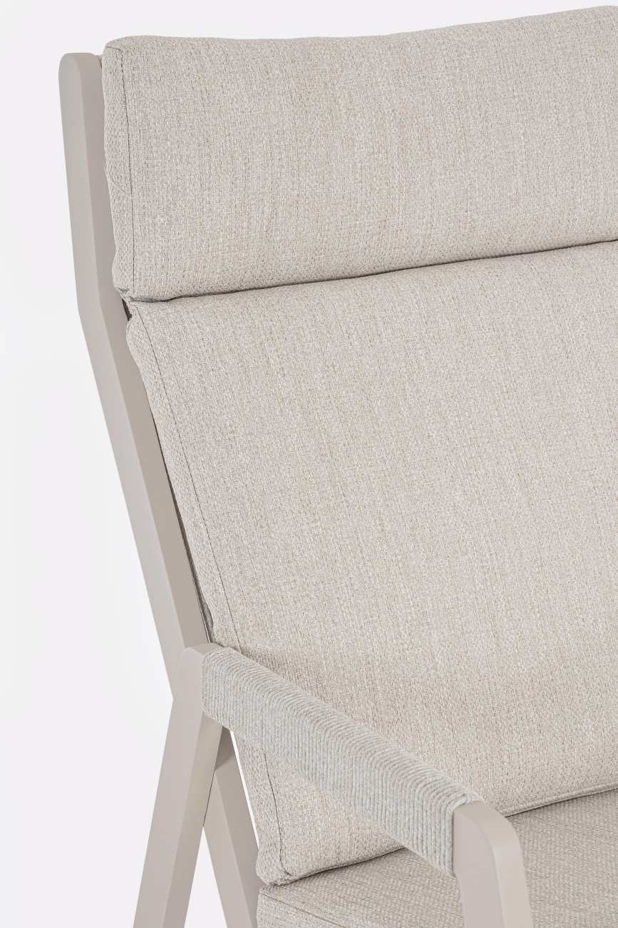 Gartensessel Emery aus Aluminium, Morny