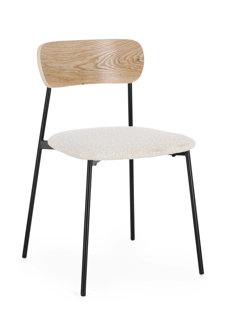Esszimmerstuhl Genevieve aus Boucle-Stoff, Natur Esszimmerstuhl Genevieve aus Boucle-Stoff, Natur
