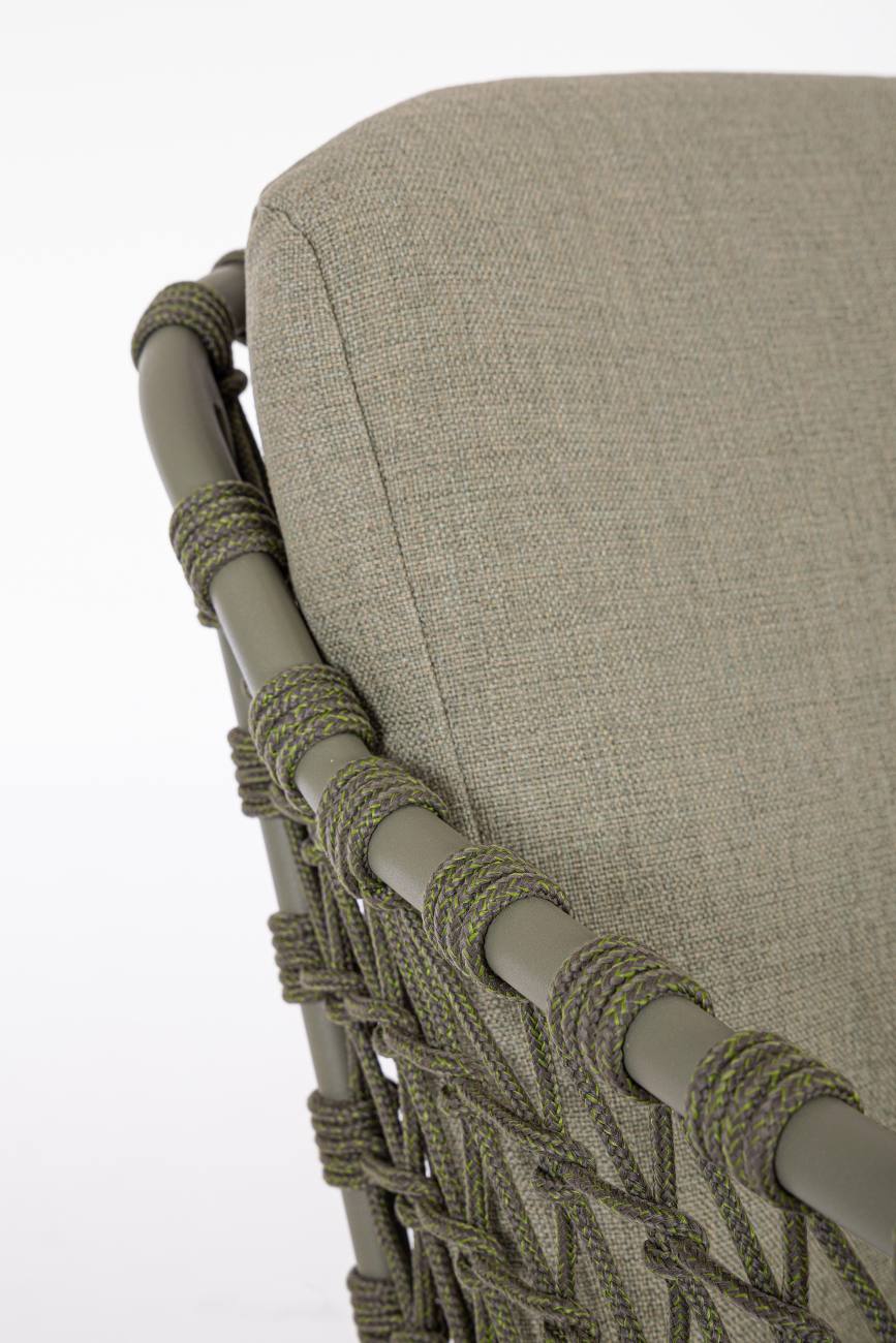 Gartenstuhl Ivissa aus Metall, Grün