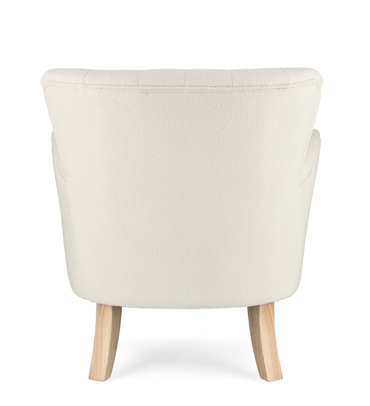 Sessel Orlins aus Bouclè-Stoff, Creme