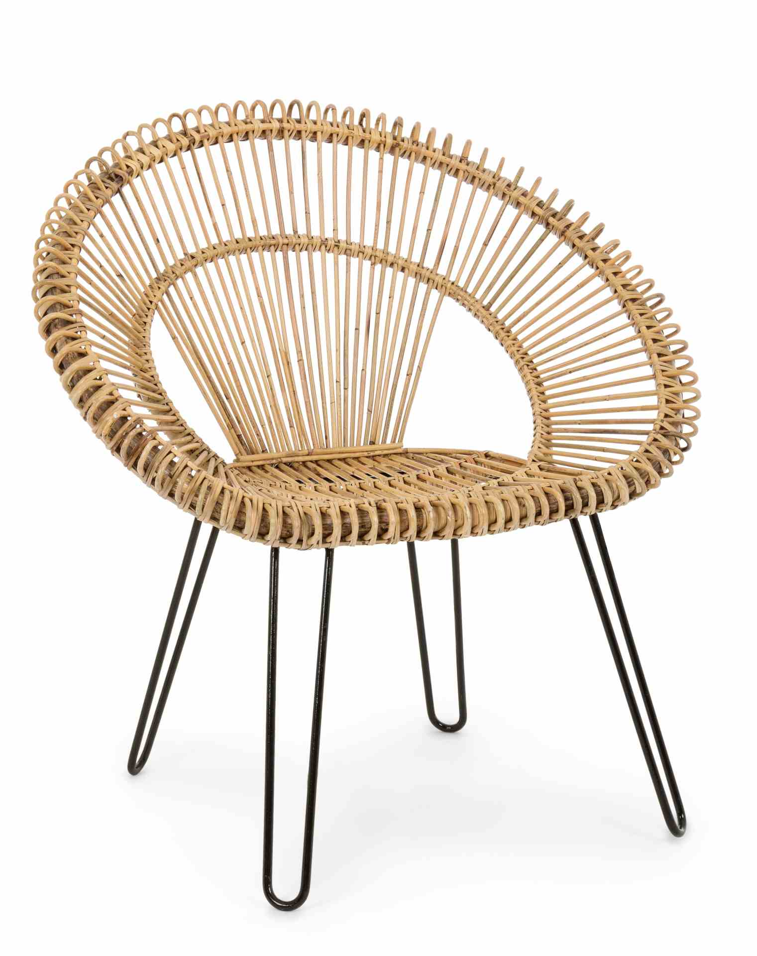 Sessel Esteban aus Rattan, Natur Sessel Esteban aus Rattan, Natur