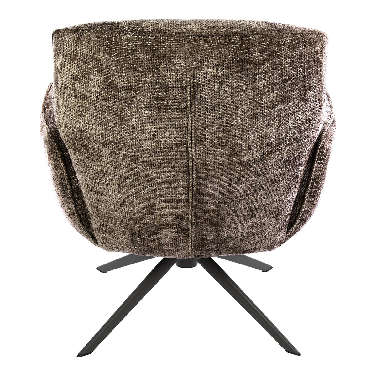 Komfortsessel Azora mit 360° Drehfunktion und Chenille-Stoff, Taupe