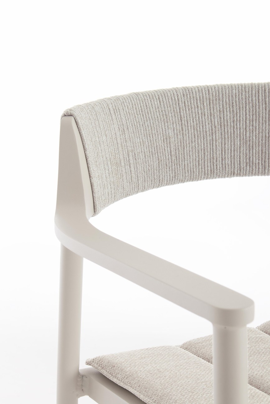 Gartenstuhl Ropery aus Aluminium, Morny