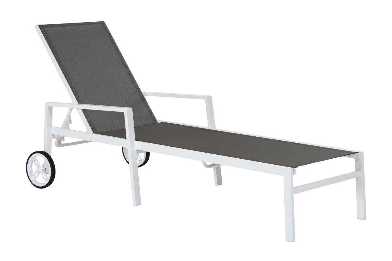 Gartenliege Leone aus Aluminium, Weiß Gartenliege Leone aus Aluminium, Weiß