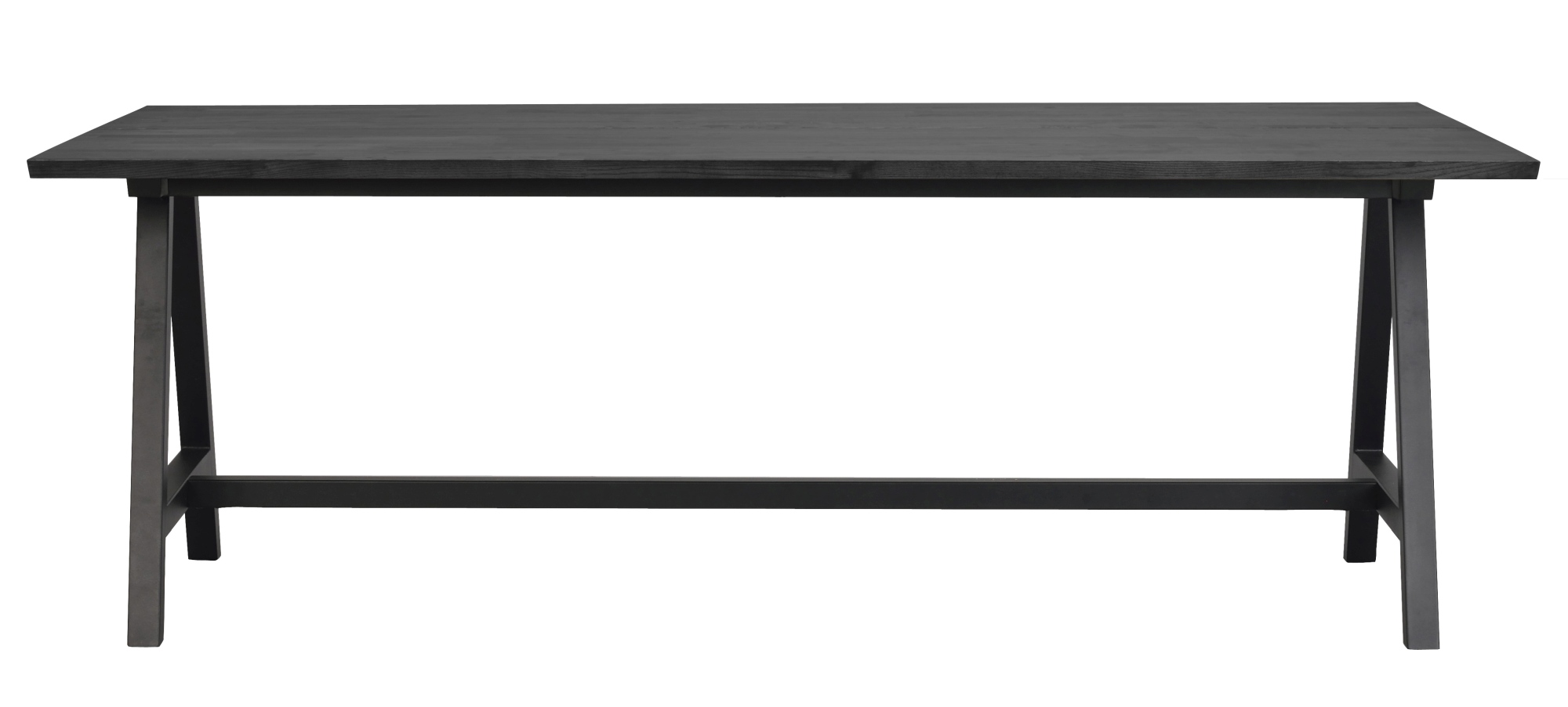 Komfortabel & schön – Esstisch Carradale A-Gestell Plus, Eiche Schwarz, 220x100cm.