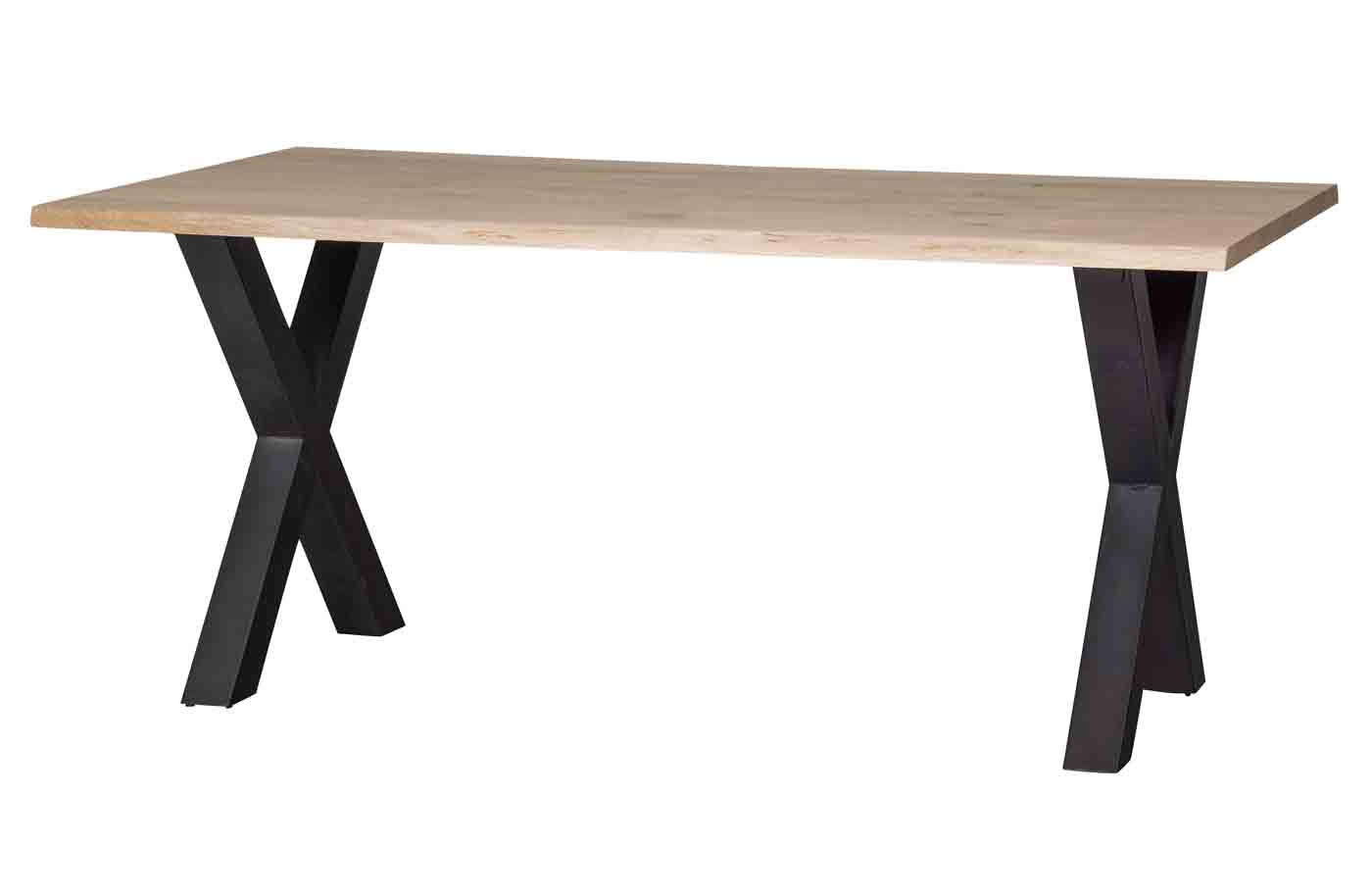 Esstisch Tablo Eiche Baumkante mit ALK-Gestell, 160 cm