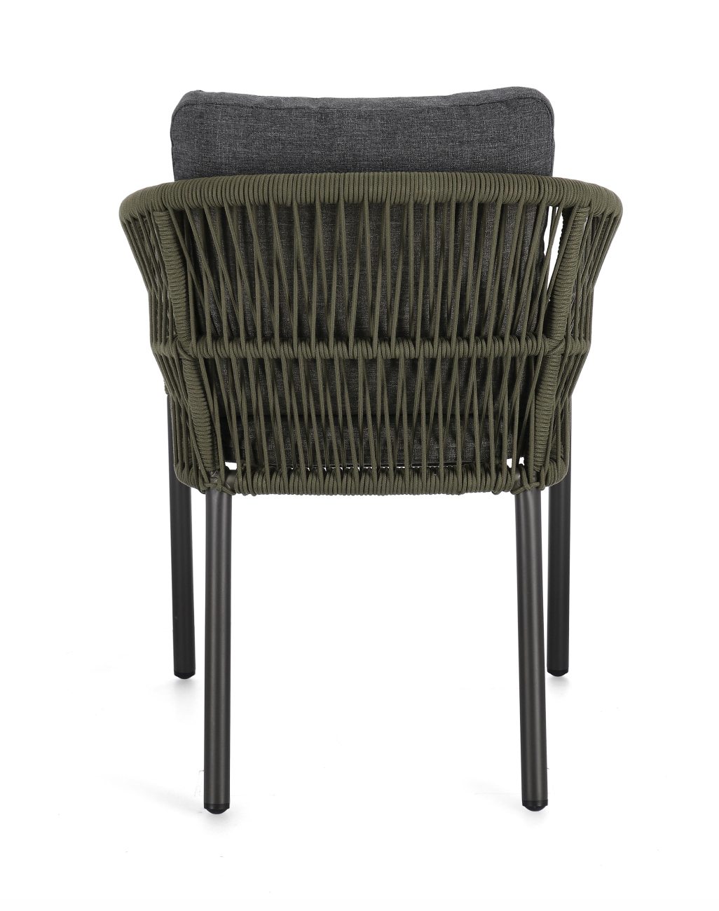 Gartenstuhl Galdana aus Aluminium, Grün / Anthrazit