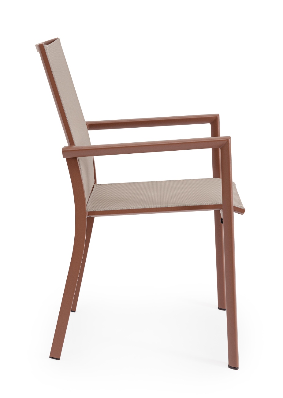 Gartenstuhl Konnor stapelbar mit Armlehne, Barn