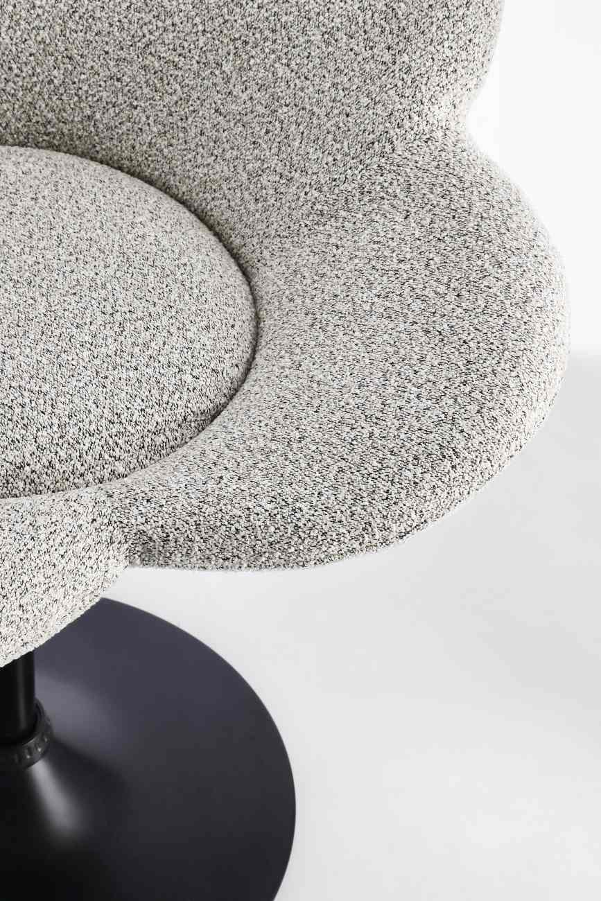 Esszimmerstuhl Fleur 2er-Set, Schwarz / Beige