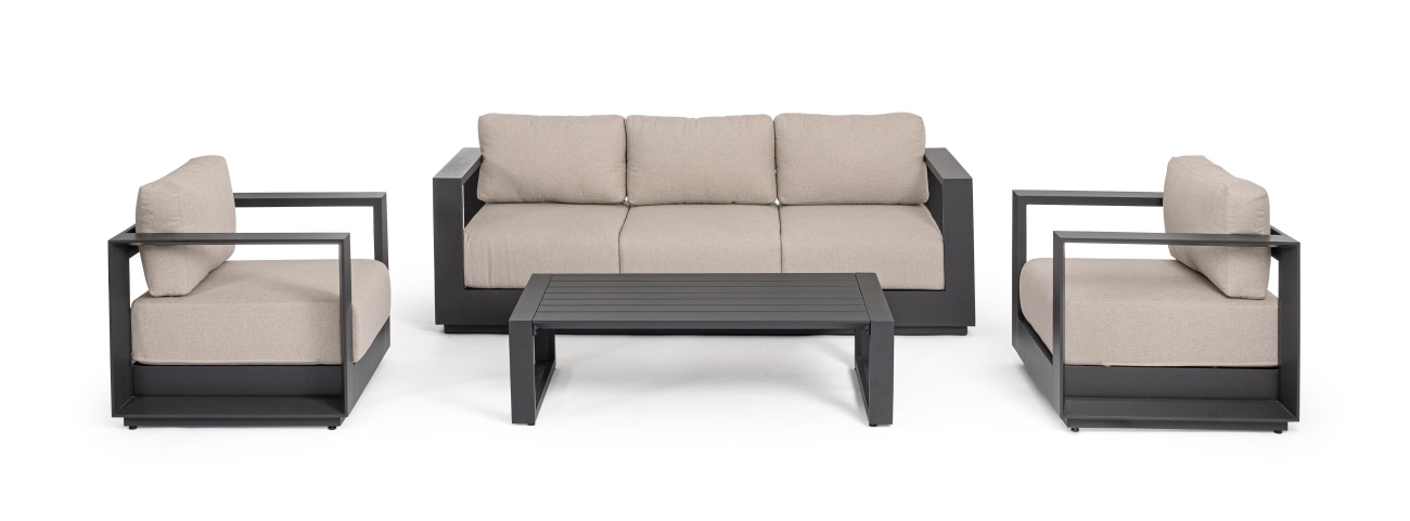 Garten-Set Moses 4er Gruppe, Anthrazit