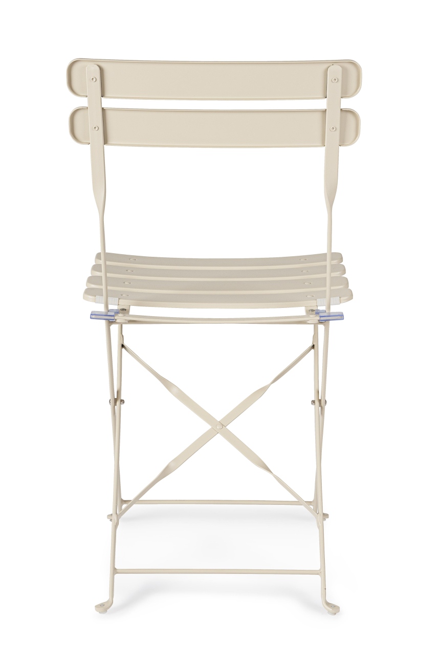 Gartenstuhl Yasmin aus Metall, Champagner