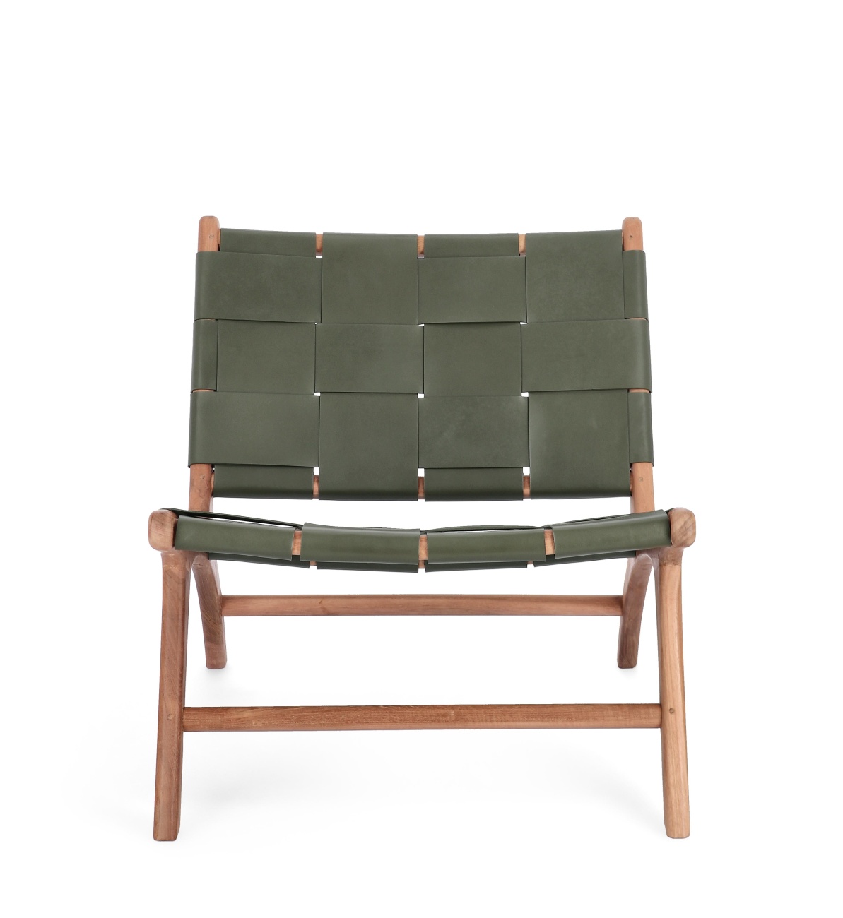 Der Sessel Joanna überzeugt mit seinem modernen Stil. Gefertigt wurde er aus Leder, welches einen grünenFarbton besitzt. Das Gestell ist aus Teakholz und hat eine natürliche Farbe. Der Sessel besitzt eine Sitzhöhe von 39 cm.