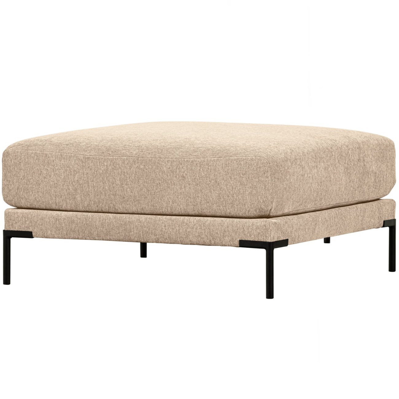 Hocker Couple aus Melange-Stoff 100 cm, Natur Hocker Couple aus Melange-Stoff 100 cm, Natur