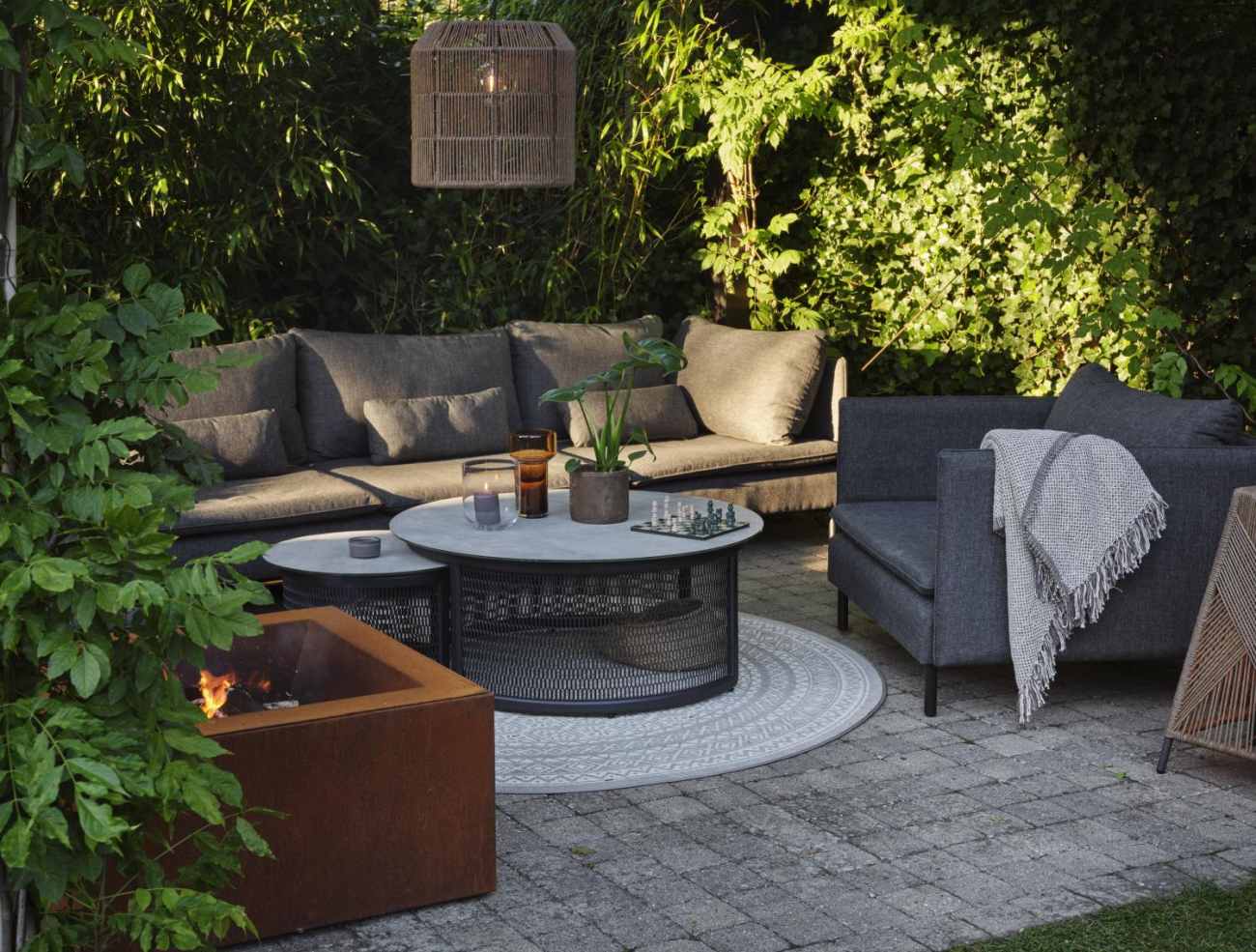 Gartencouchtisch Virgo aus Metall, Ø 105 cm