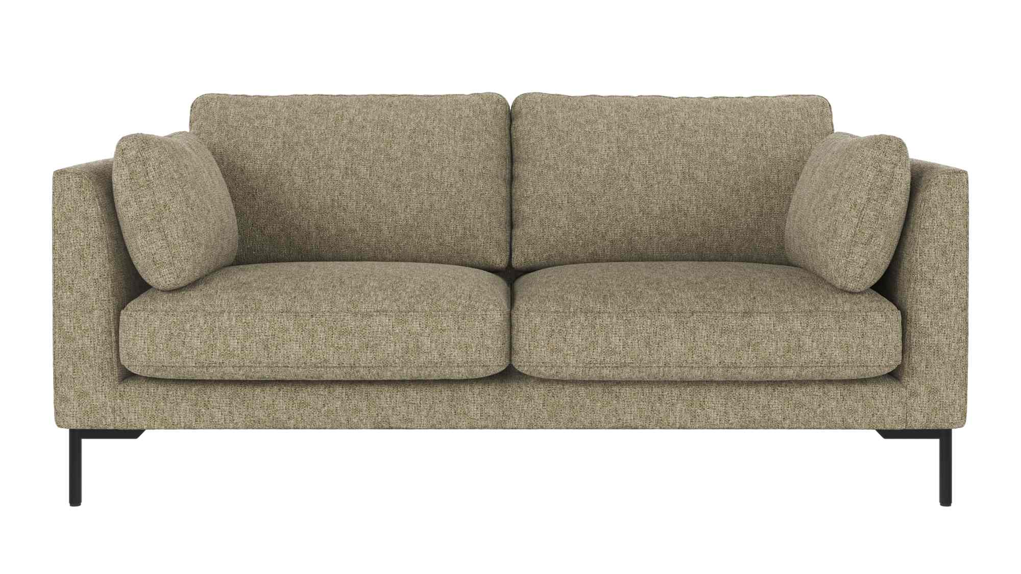 Sofa Corwin 2,5-Sitzer, Bezug Max Grün passt perfekt in stilvolle Wohnräume.