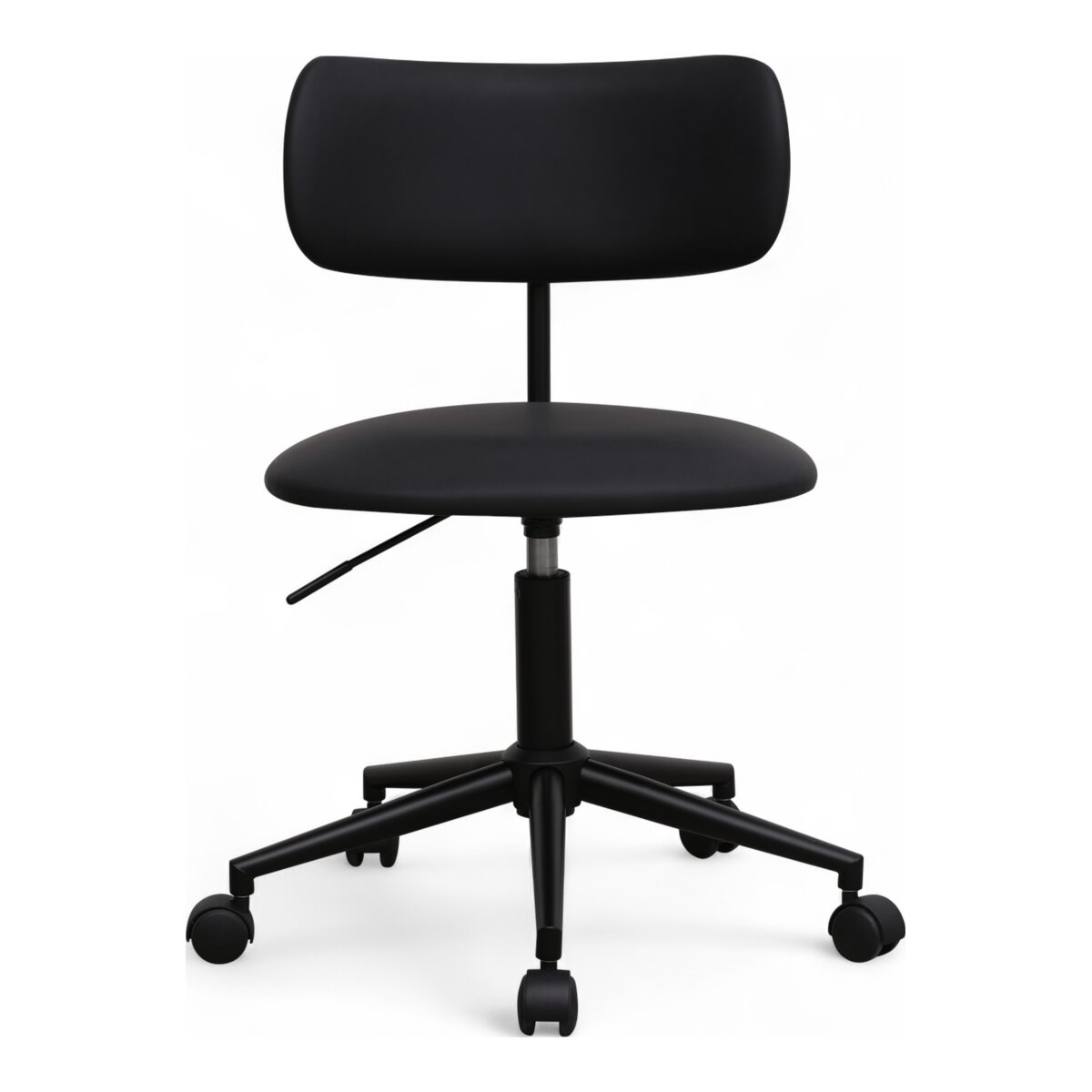 Bürostuhl Xory aus Kunstleder - Drehbar, Höhenverstellbar, Neigbar, Schwarz
