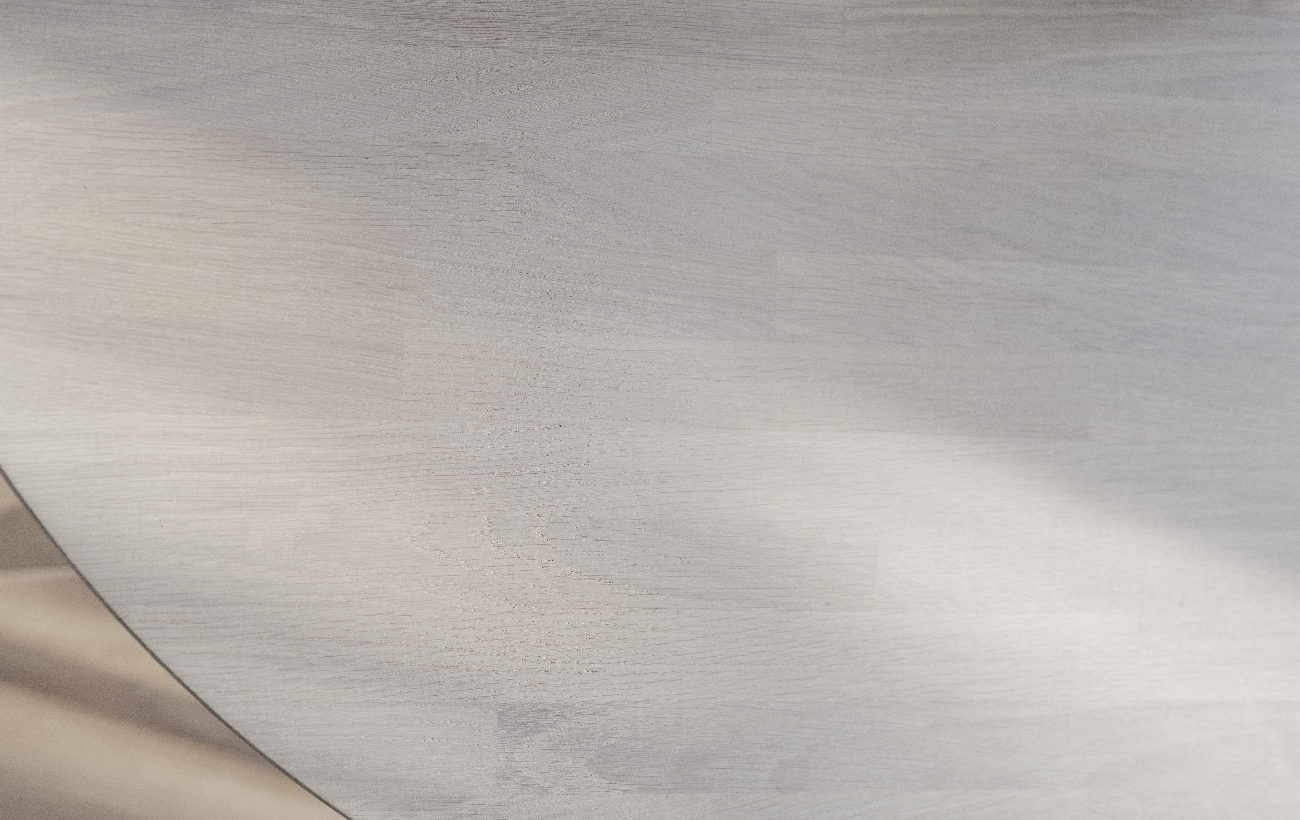 Esstisch Filippa Rund mit Auszug, 120/165cm, Eiche Weiß pigmentiert