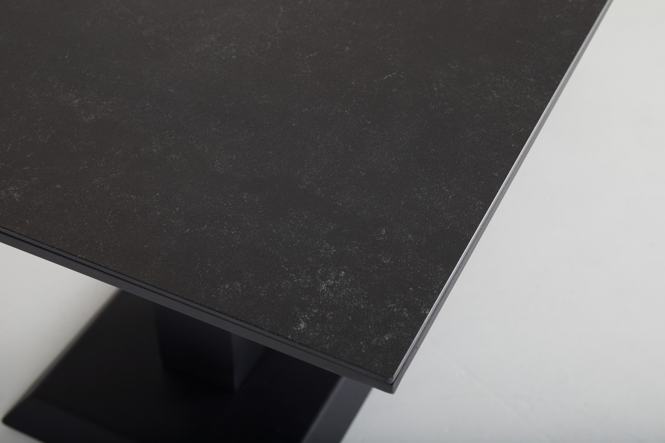 Gartencouchtisch Heis 150x79 cm, Schwarz