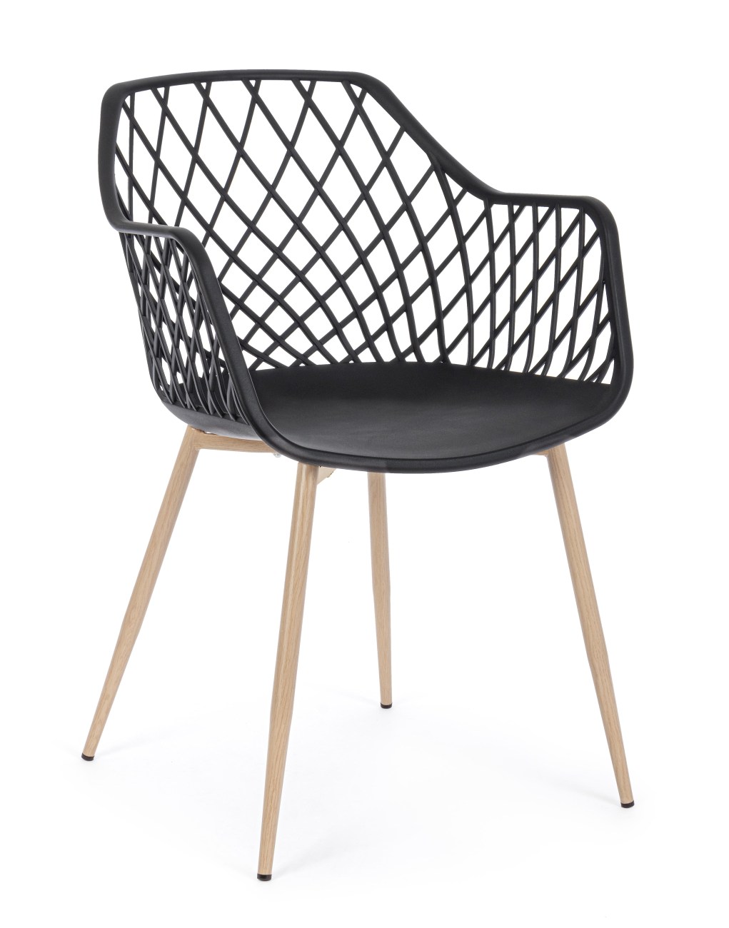 Stuhl Optik 4er-Set, Schwarz Stuhl Optik 4er-Set, Schwarz