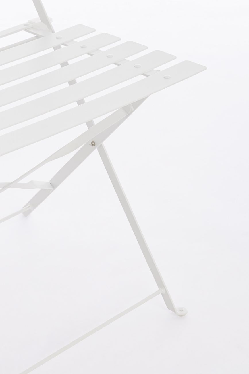 Garten-Set Austin, Stühle & Tisch, Weiß