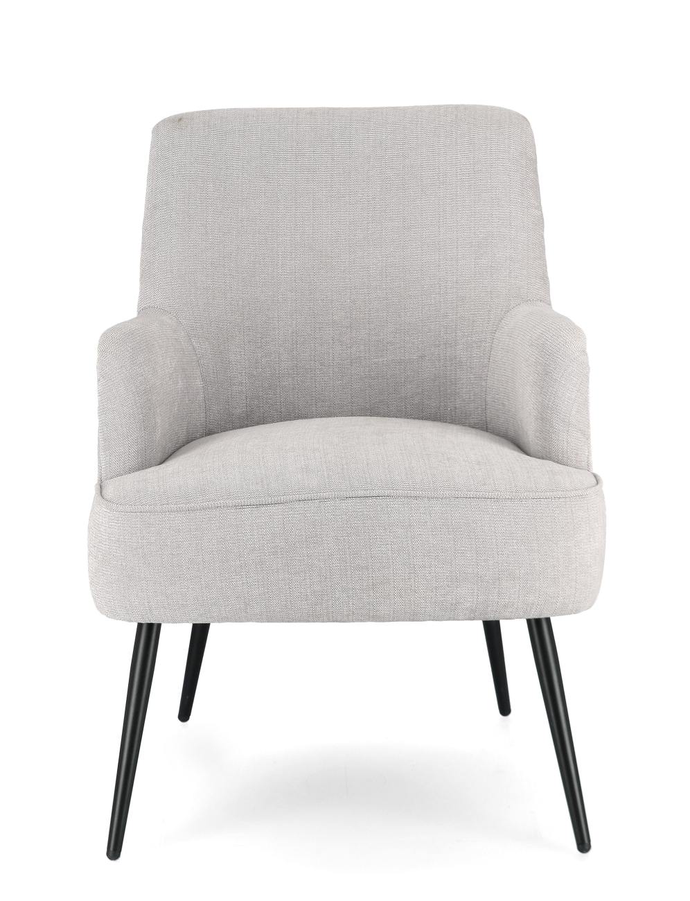Sessel Ernestine aus Stoff, Hellgrau