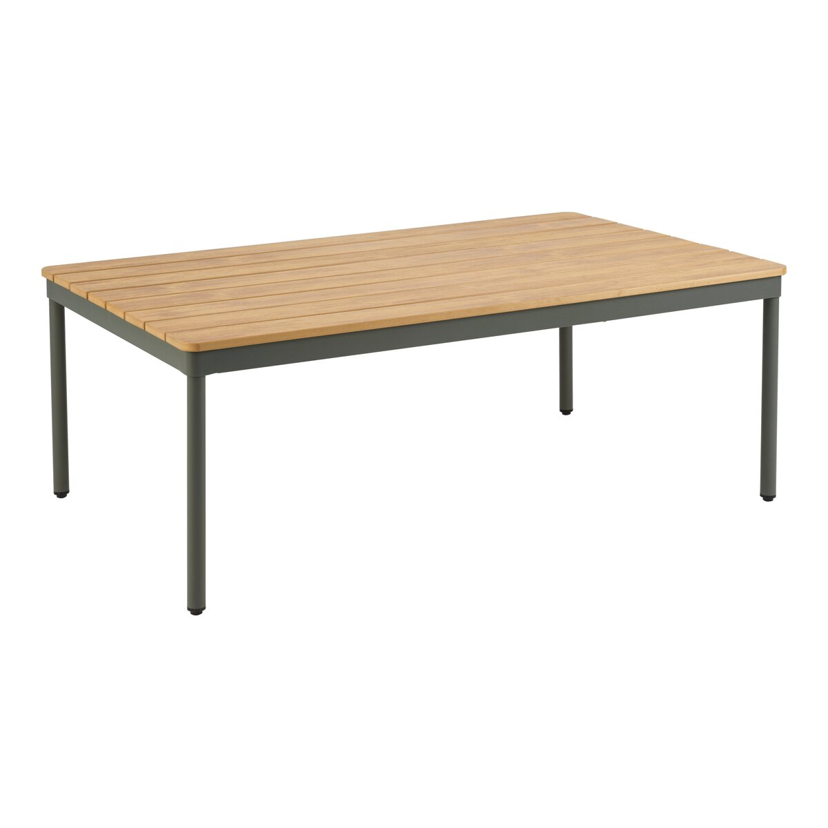 Gartencouchtisch Reno - Aluminium & Polywood, 110x70 cm, Nordic Green