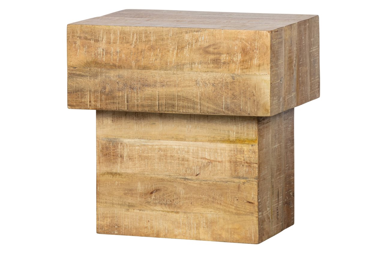 Beistelltisch Balk aus Mangoholz 50x35 cm, Natur Beistelltisch Balk aus Mangoholz 50x35 cm, Natur