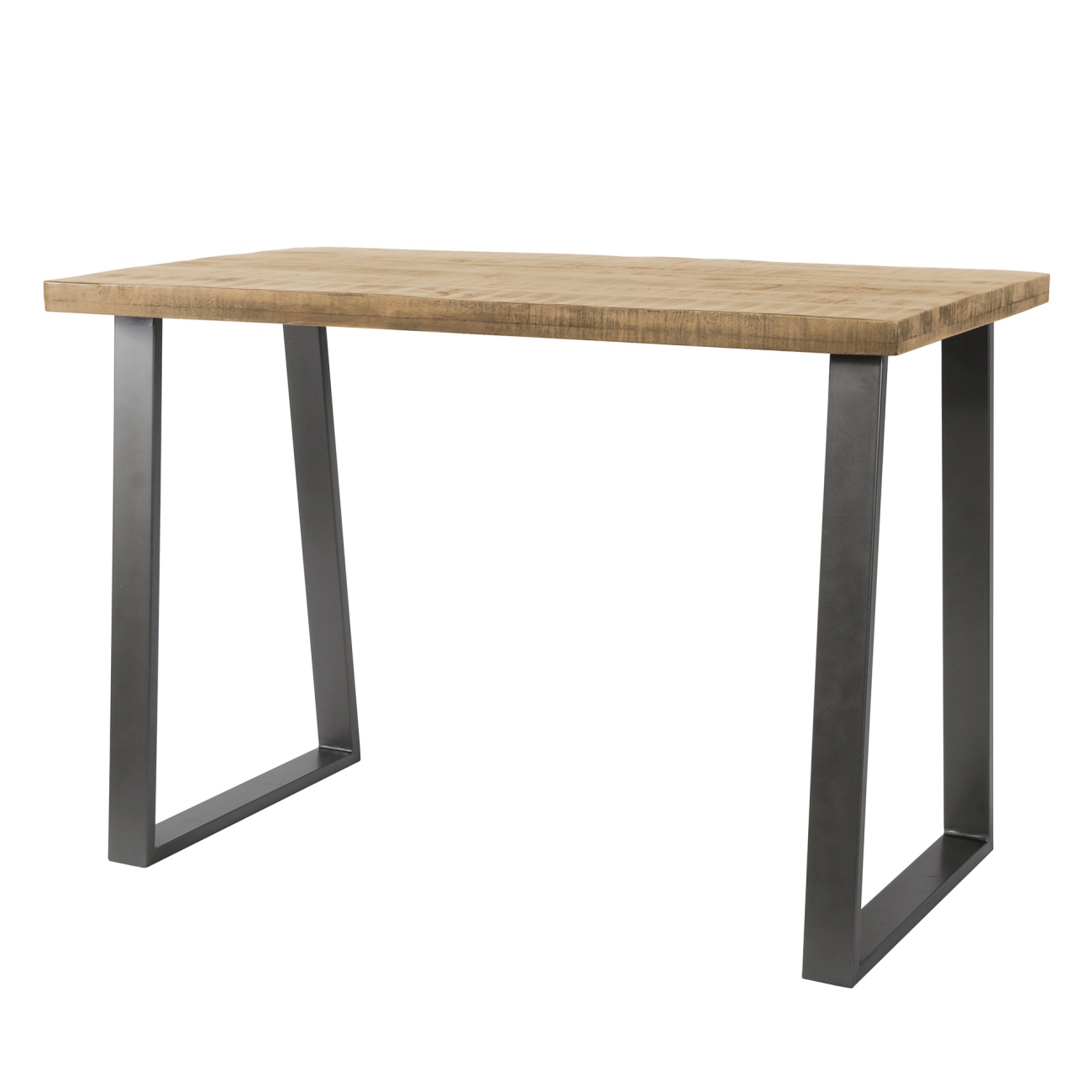 Bartisch Trape - Mangoholz massiv Natur, 135 x 70 cm