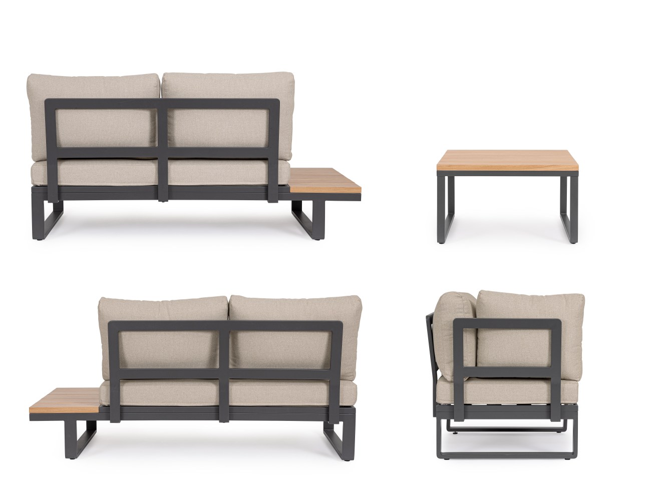 Gartenecksofa Zelmar Inkl. Couchtisch