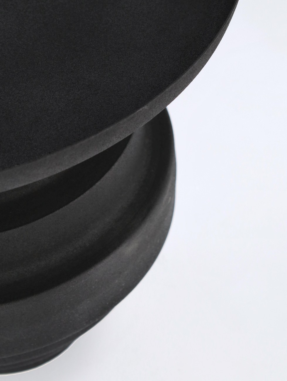 Beistelltisch Amba aus Metall Ø 40 cm, Schwarz