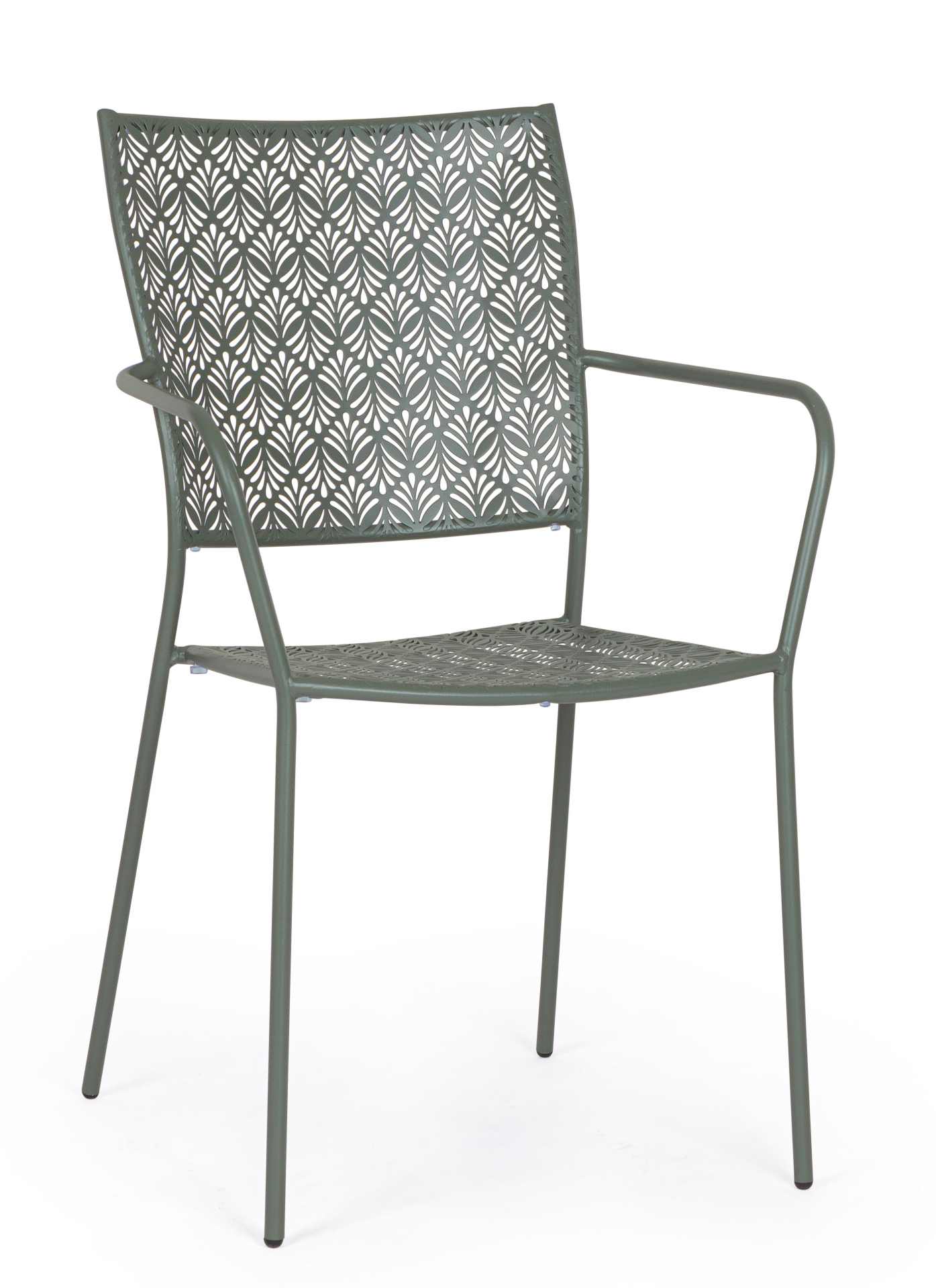 Gartenstuhl Lizette aus Metall, Dark Olive Olive F1014895