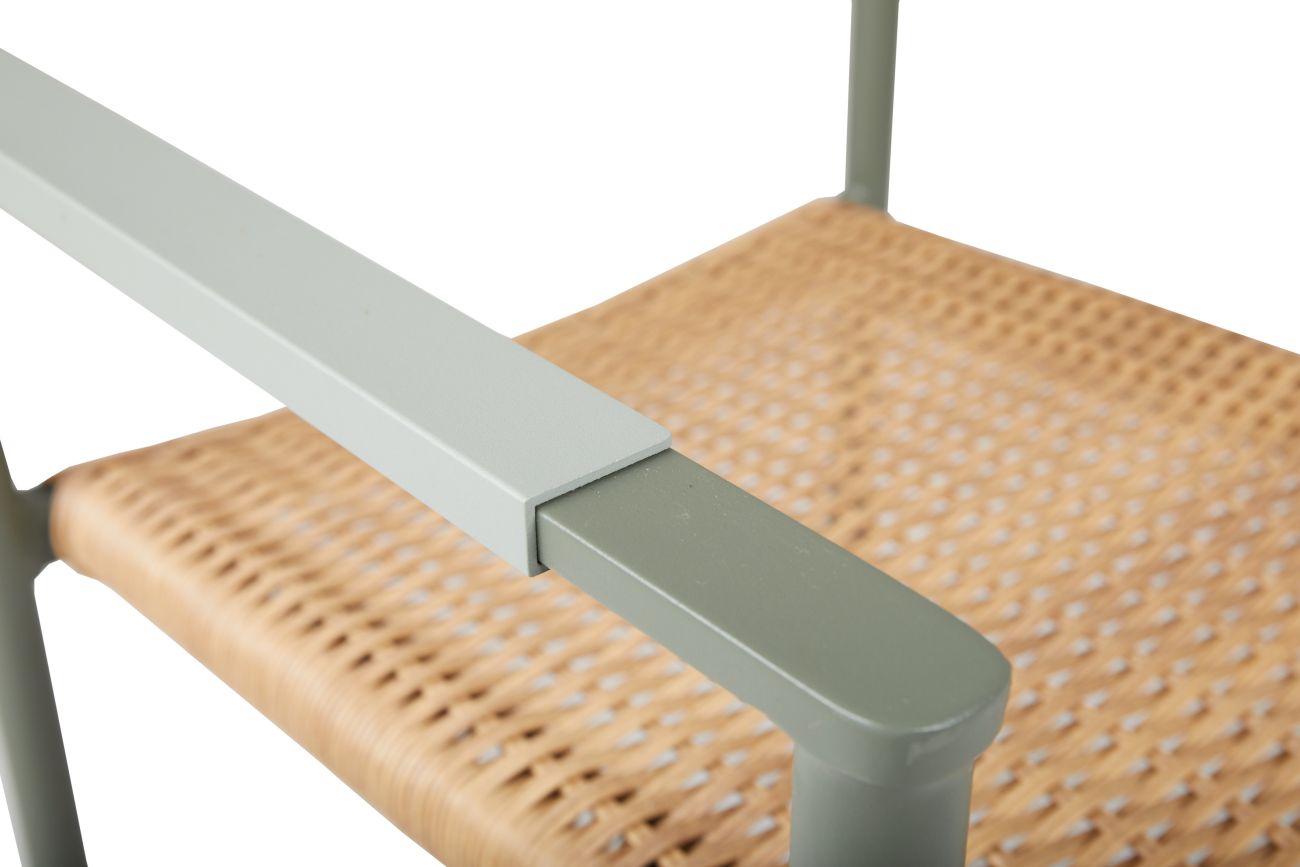 Gartenstuhl DK mit Armlehne, Nordic Green