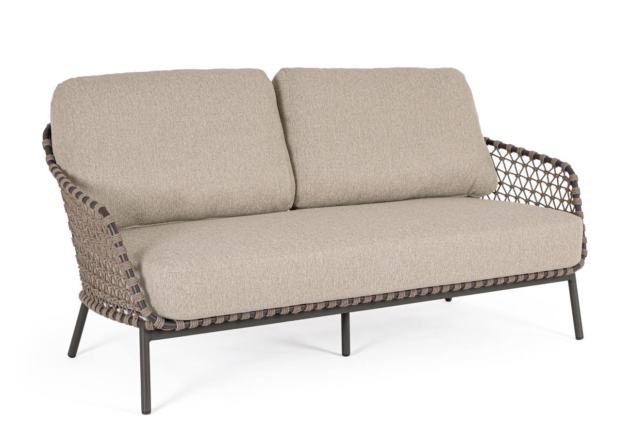 Gartensofa Ivissa aus Metall, Anthrazit Gartensofa Ivissa aus Metall, Anthrazit