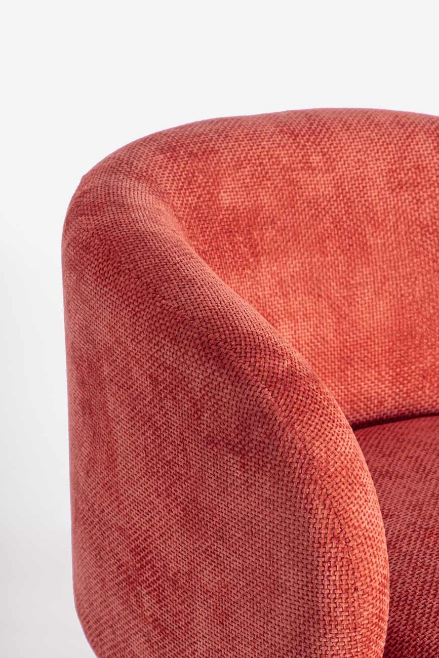 Sessel Julienne aus Stoff, Cherry