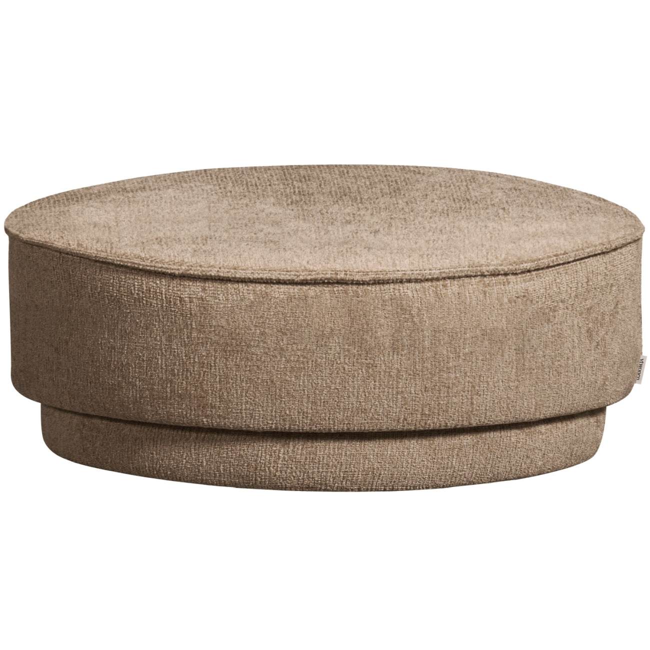 Hocker Pearl aus Melange-Stoff Ø 80 cm, Mud Hocker Pearl aus Melange-Stoff Ø 80 cm, Mud