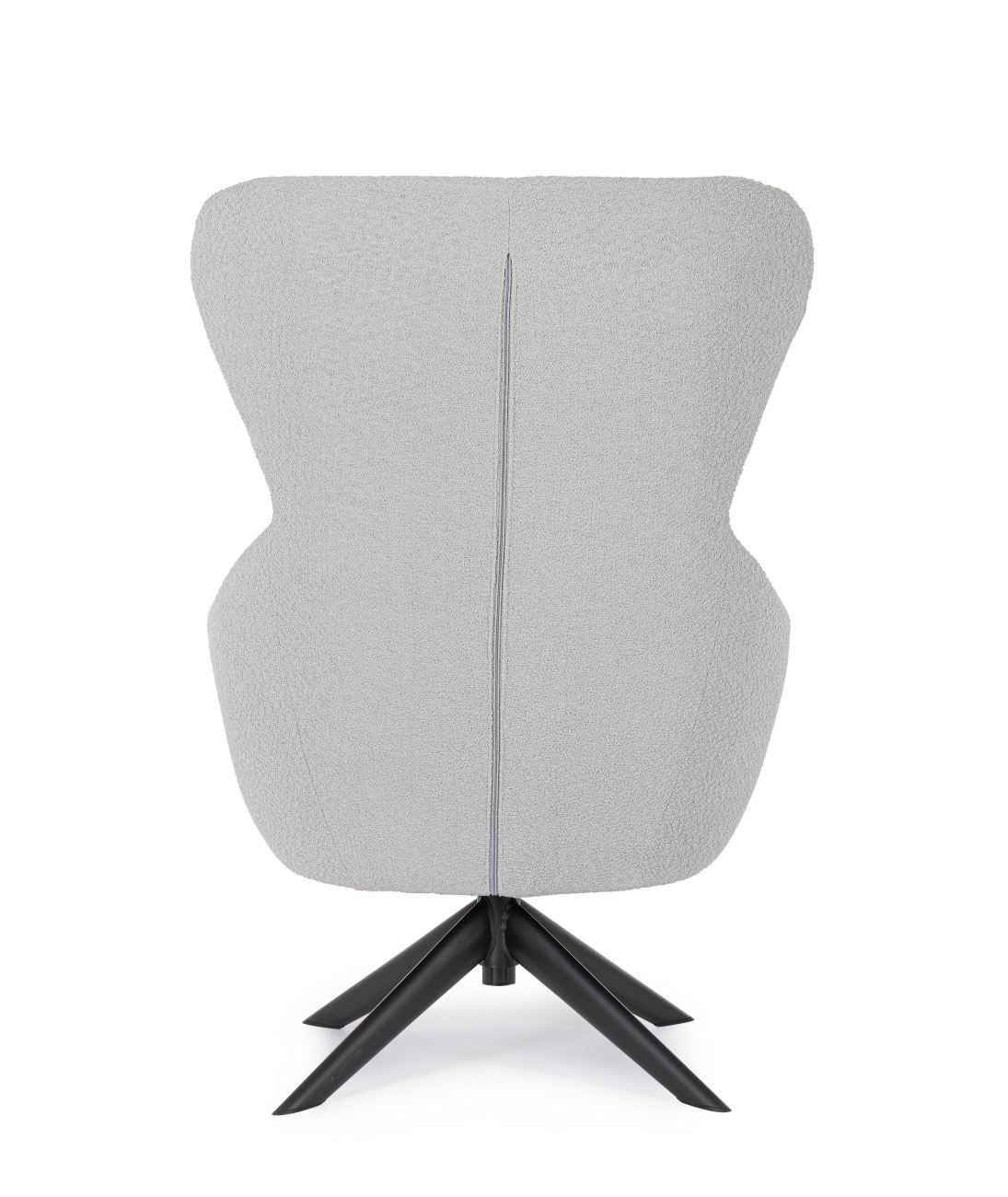 Drehsessel Hailey aus Stoff, Grau