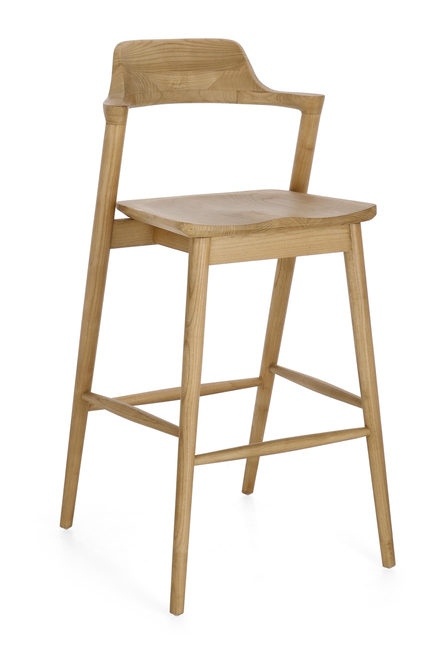 Barhocker Amery aus Sungkai-Holz, Natur Barhocker Amery aus Sungkai-Holz, Natur