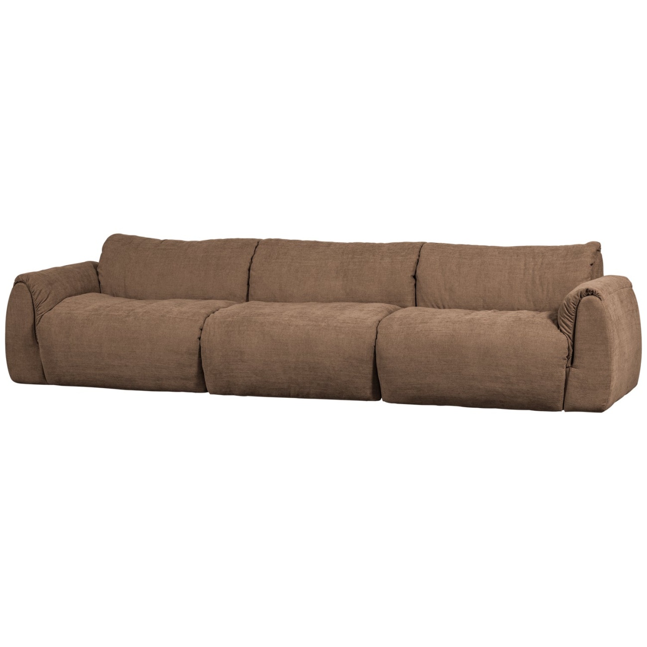Sofa Baggy 3-Sitzer aus Chenille-Stoff, Braun Sofa Baggy 3-Sitzer aus Chenille-Stoff, Braun