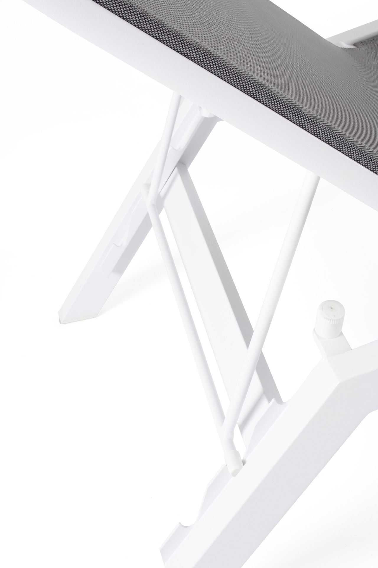 Sonnenliege Krion aus Aluminium, Dunkelgrau