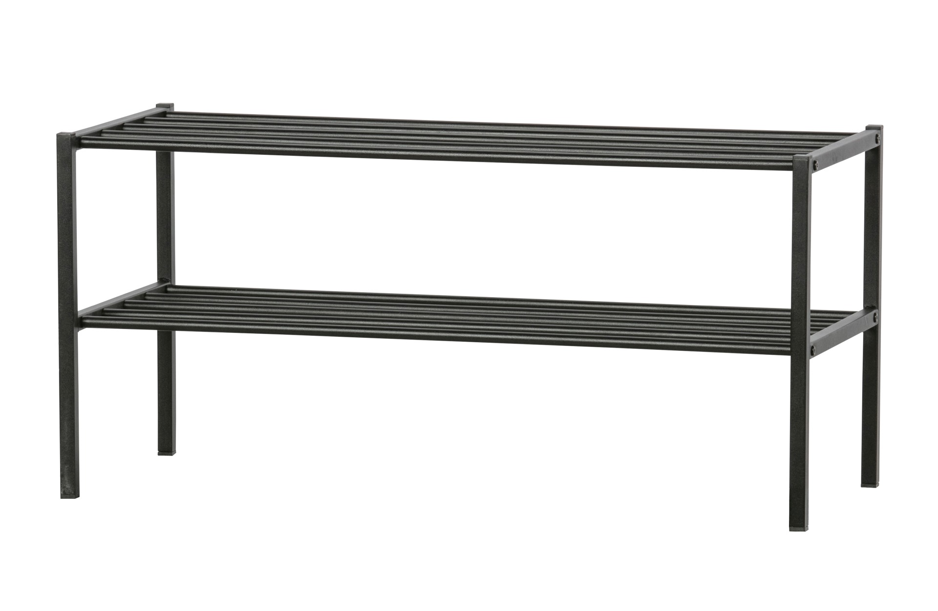 Schuhregal Ferro aus Metall, Schwarz Schuhregal Ferro aus Metall, Schwarz