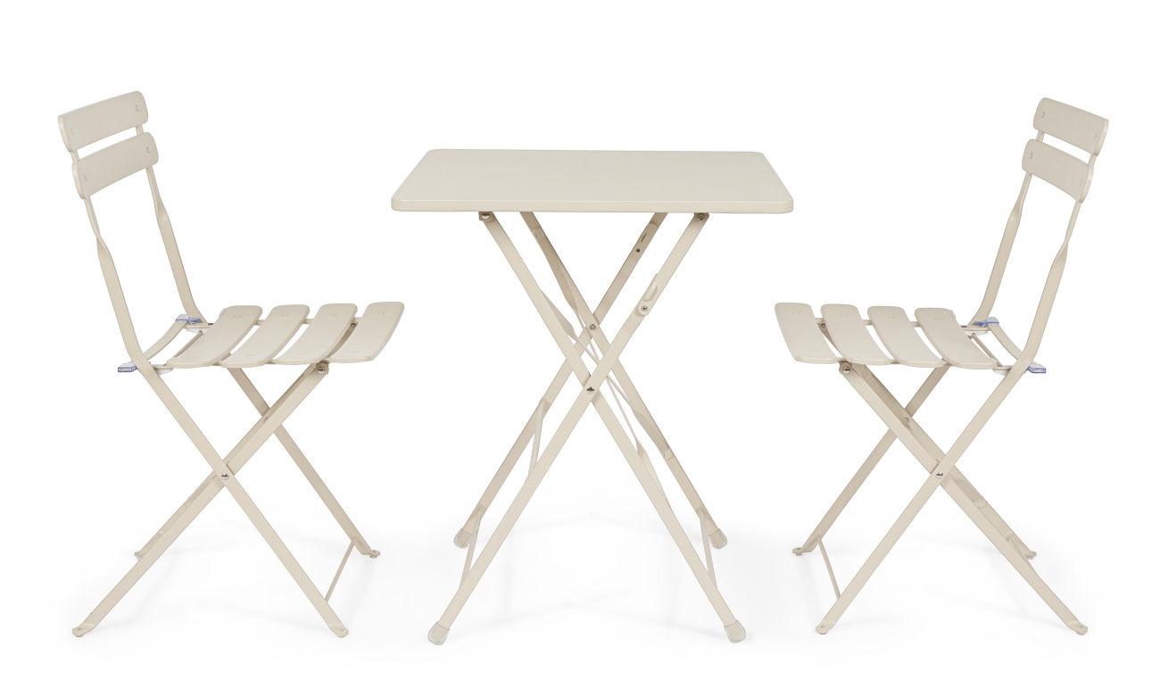 Gartenstuhl Yasmin aus Metall, Champagner