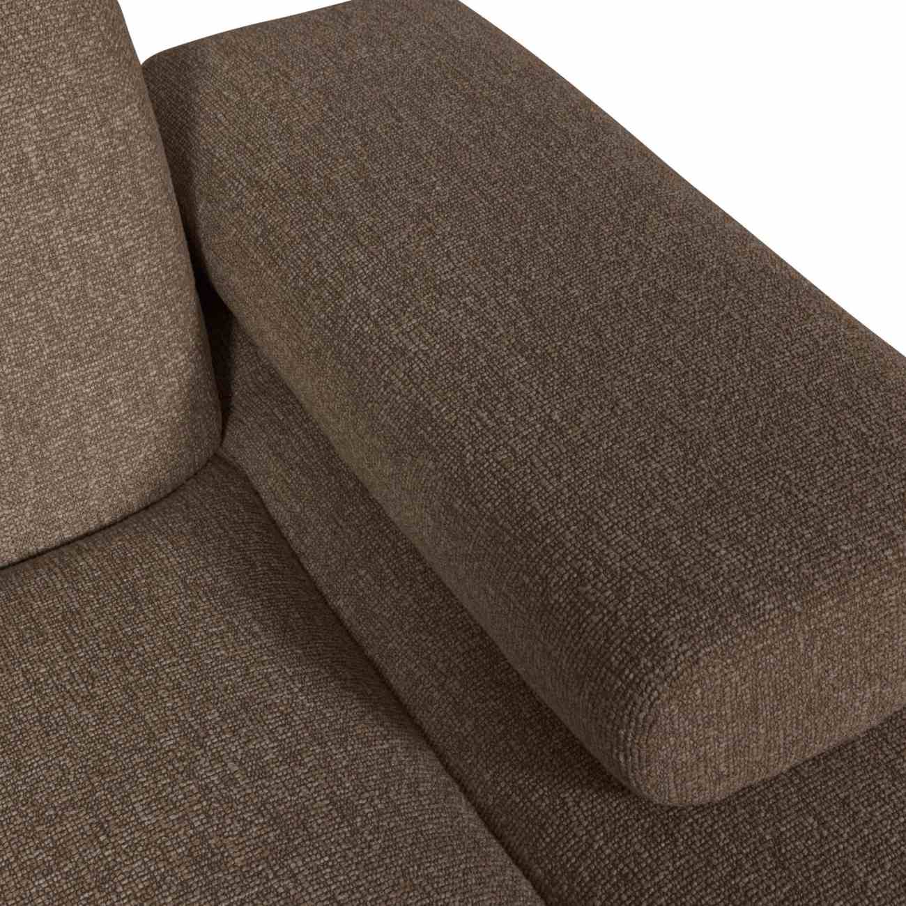 Modulsofa Mojo Boucle Chaiselongue-Rechts, Braun