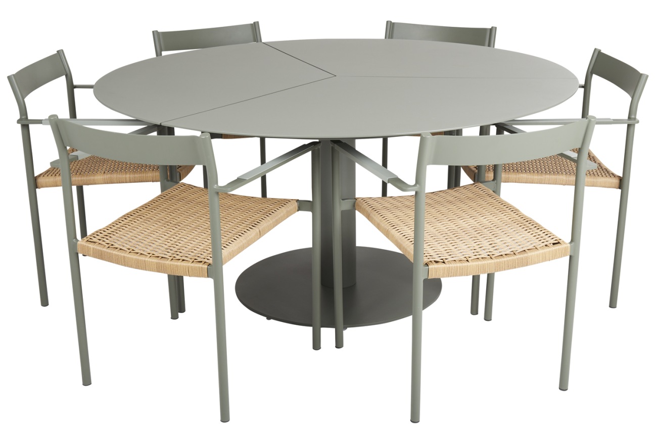 Gartenstuhl DK mit Armlehne, Nordic Green