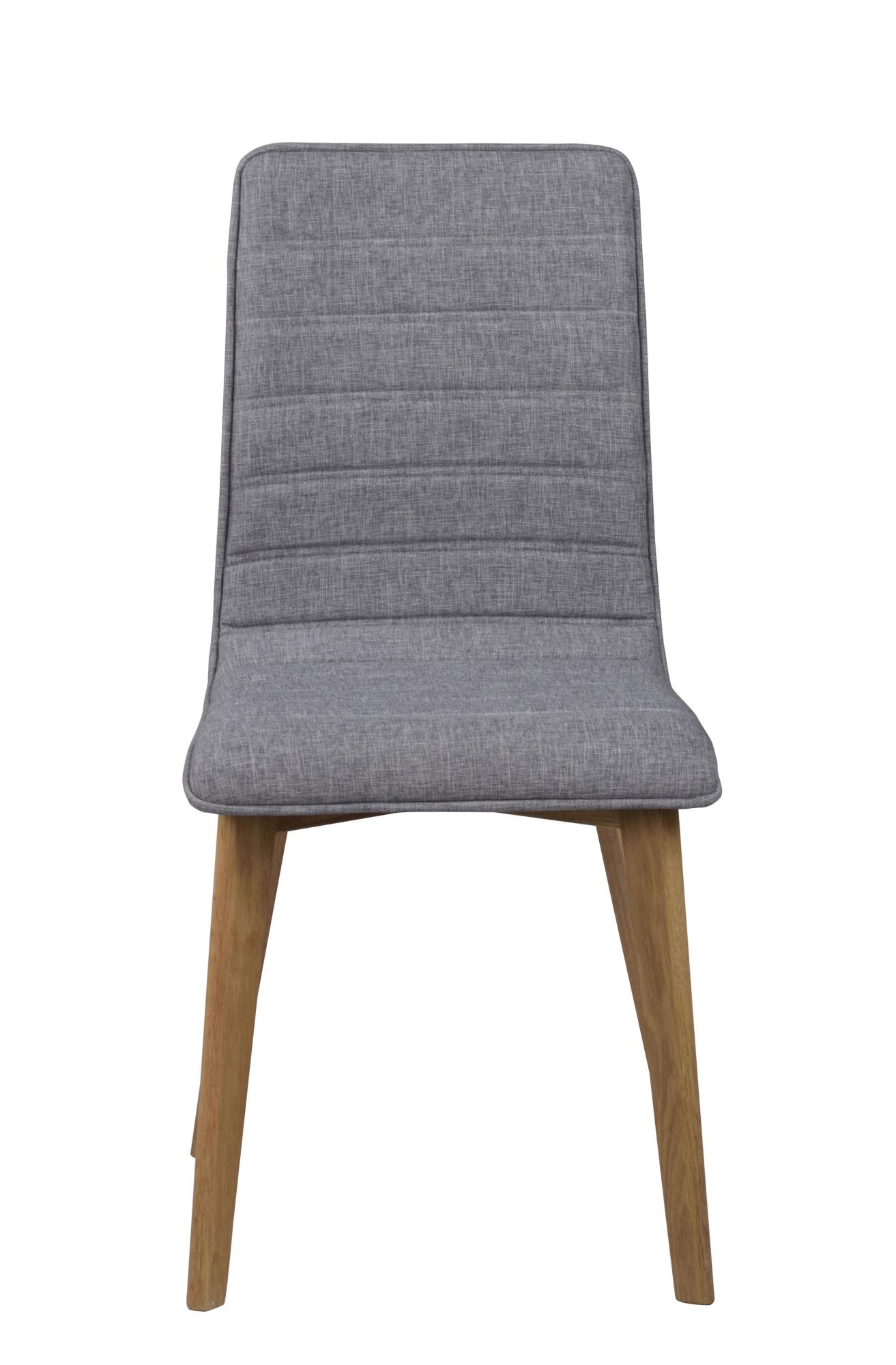 Jetzt entdecken: Stuhl Gracy 2er Set, Hellgrau / Eiche mit hochwertiger Verarbeitung.