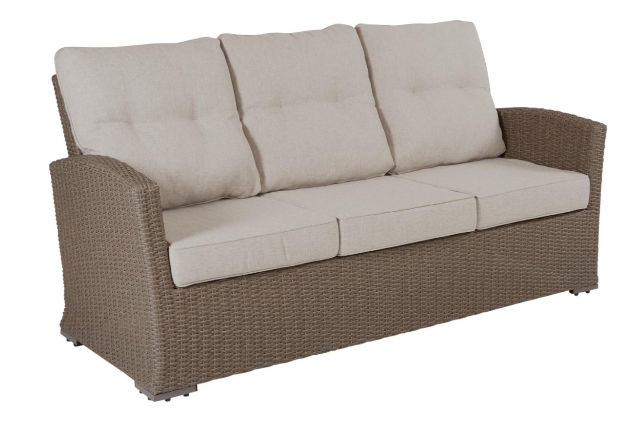 Gartensofa Ashfield mit Kissen, Beige Gartensofa Ashfield mit Kissen, Beige
