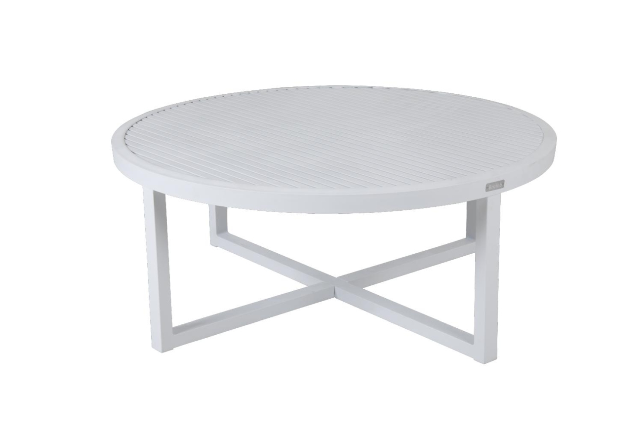 Gartencouchtisch Vevi Ø 100 cm, Weiß Gartencouchtisch Vevi Ø 100 cm, Weiß