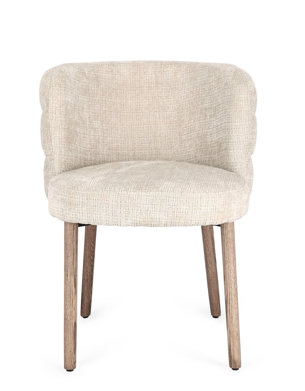 Esszimmerstuhl Ilma aus Stoff, Beige